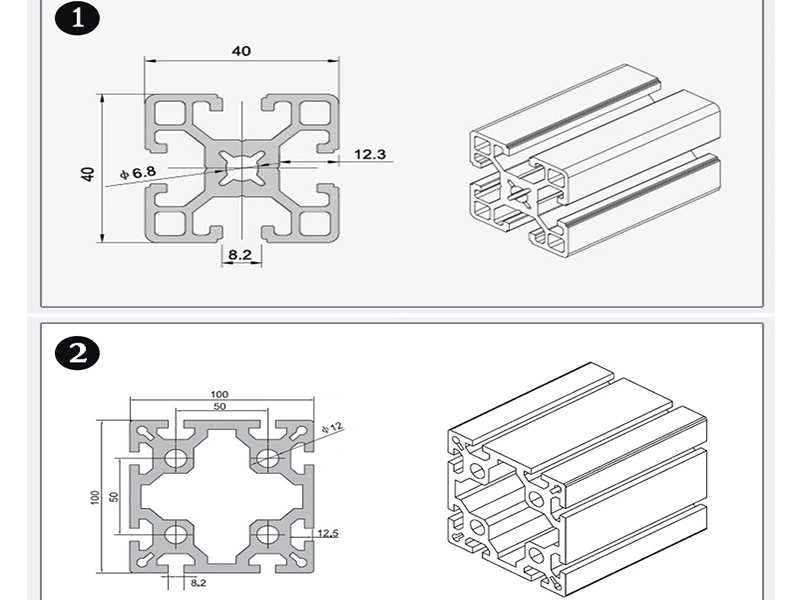 Extrusion Aluminum Profile for Door and Window Electrophoresis Aluminum Profile