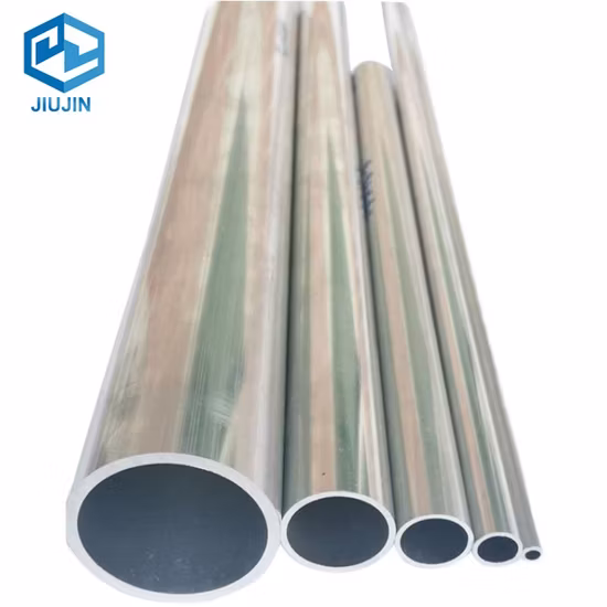 Tubi con profilo in lega di alluminio di dimensioni personalizzate, tubo tondo in lega di alluminio 1145, tubo in alluminio puro in lega 1100 e 1050